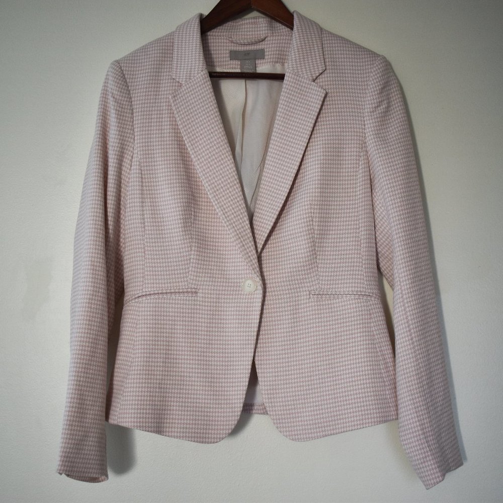 H&M Pink Check Blazer